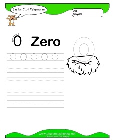 okul öncesi çocuklar için Sayılar Çizgi Çalışmaları çalışma sayfaları